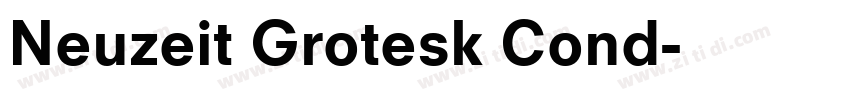 Neuzeit Grotesk Cond字体转换